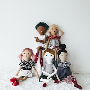 My Doll Pattern easy to sew large modern rag cloth doll tutorial, doll clothes, diy shoes image 6