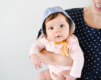 Baby Bonnet Sewing Pattern PDF, Children Bonnet Sewing Pattern, Reversible Bonnet, Pom Pom Bonnet, Bunny Bonnet, Bear Bonnet