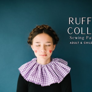 Easy Neck Ruffle Collar Sewing Pattern Tutorial for Costumes and Cosplay