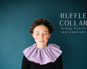 Easy Neck Ruffle Collar Sewing Pattern Tutorial for Costumes and Cosplay