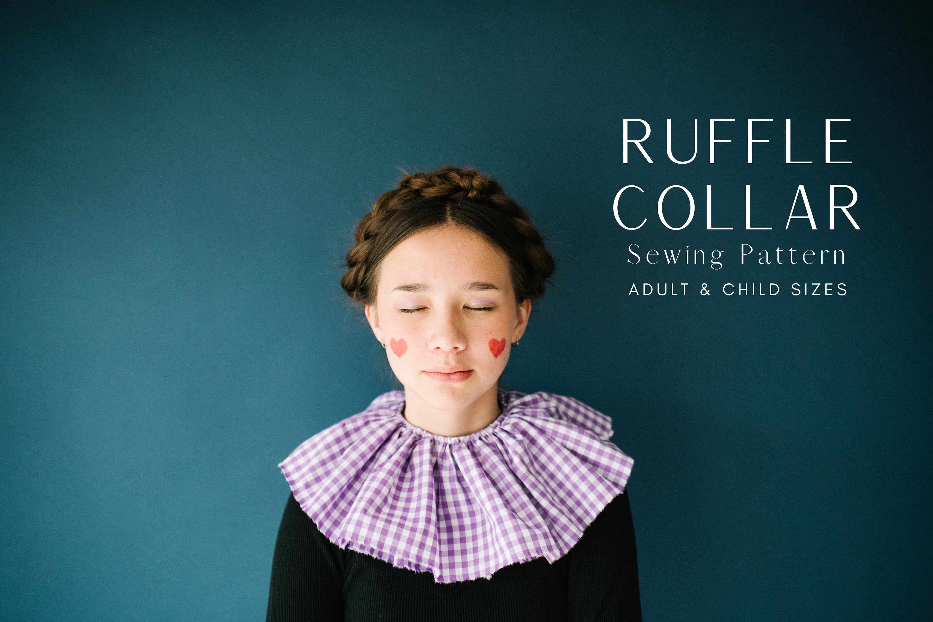 Easy Neck Ruffle Collar Sewing Pattern Tutorial for Costumes and  