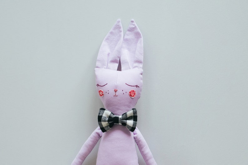Bunny Stuffy Sewing Pattern, Modern Rabbit toy for kids, Easy to sew, Bunny softie toy PDF Digital Download, Whimsy Bunny, Heirloom Rag Doll image 10