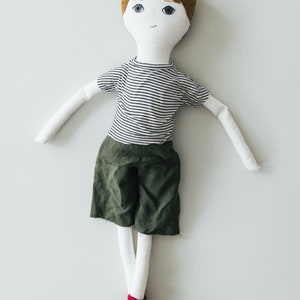 My Doll Pattern easy to sew large modern rag cloth doll tutorial, doll clothes, diy shoes image 8