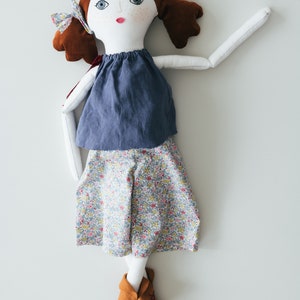 My Doll Pattern easy to sew large modern rag cloth doll tutorial, doll clothes, diy shoes image 7