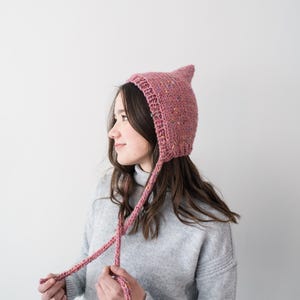 Stickmönster för Pixie Bonnet: Älvmössa med halsduk (baby, barn, vuxen) (digitalt PDF-mönster) bild 4
