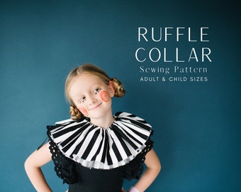 Easy Neck Ruffle Collar Sewing Pattern Tutorial for Costumes and Cosplay