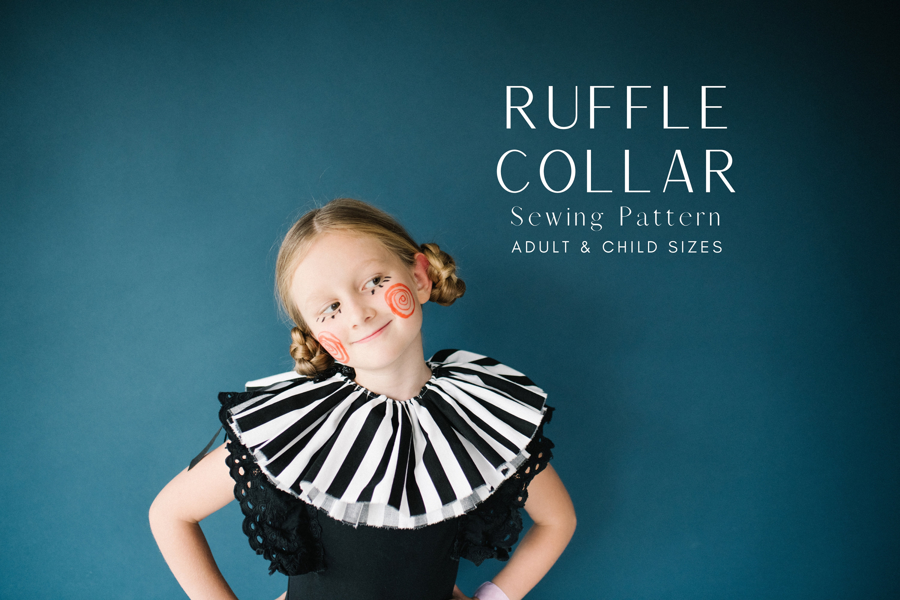 Easy Neck Ruffle Collar Sewing Pattern Tutorial for Costumes and ...