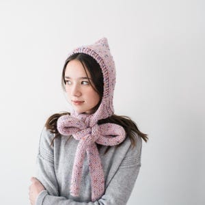 Stickmönster för Pixie Bonnet: Älvmössa med halsduk (baby, barn, vuxen) (digitalt PDF-mönster) bild 9