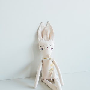 Bunny Stuffy Sewing Pattern, Modern Rabbit toy for kids, Easy to sew, Bunny softie toy PDF Digital Download, Whimsy Bunny, Heirloom Rag Doll image 8