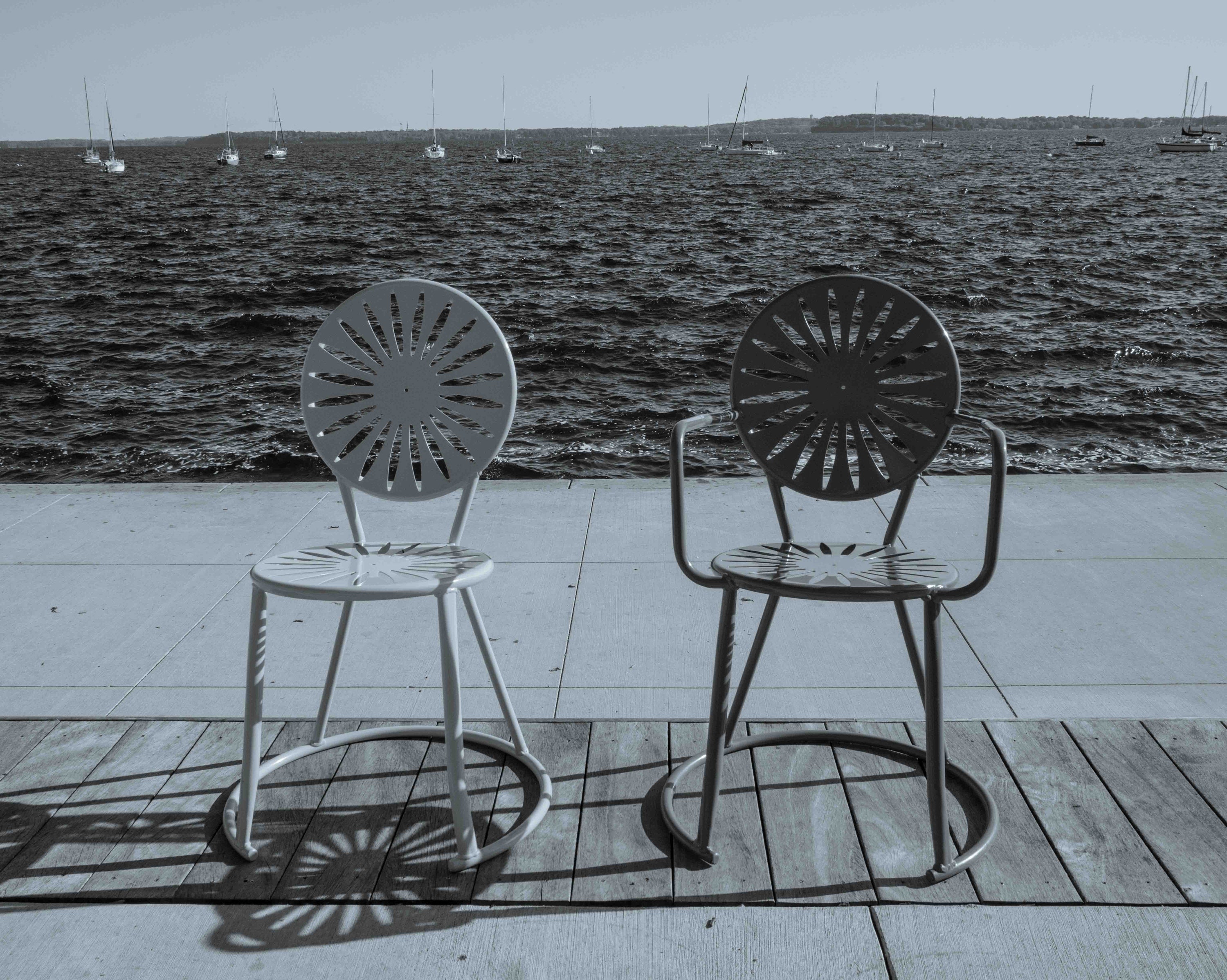 UW Madison Union Terrace chairs with Lake in background in Etsy