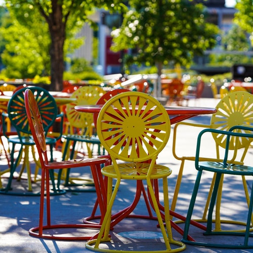 Chairs at Memorial Union UW Madison Terrace Wisconsin Etsy