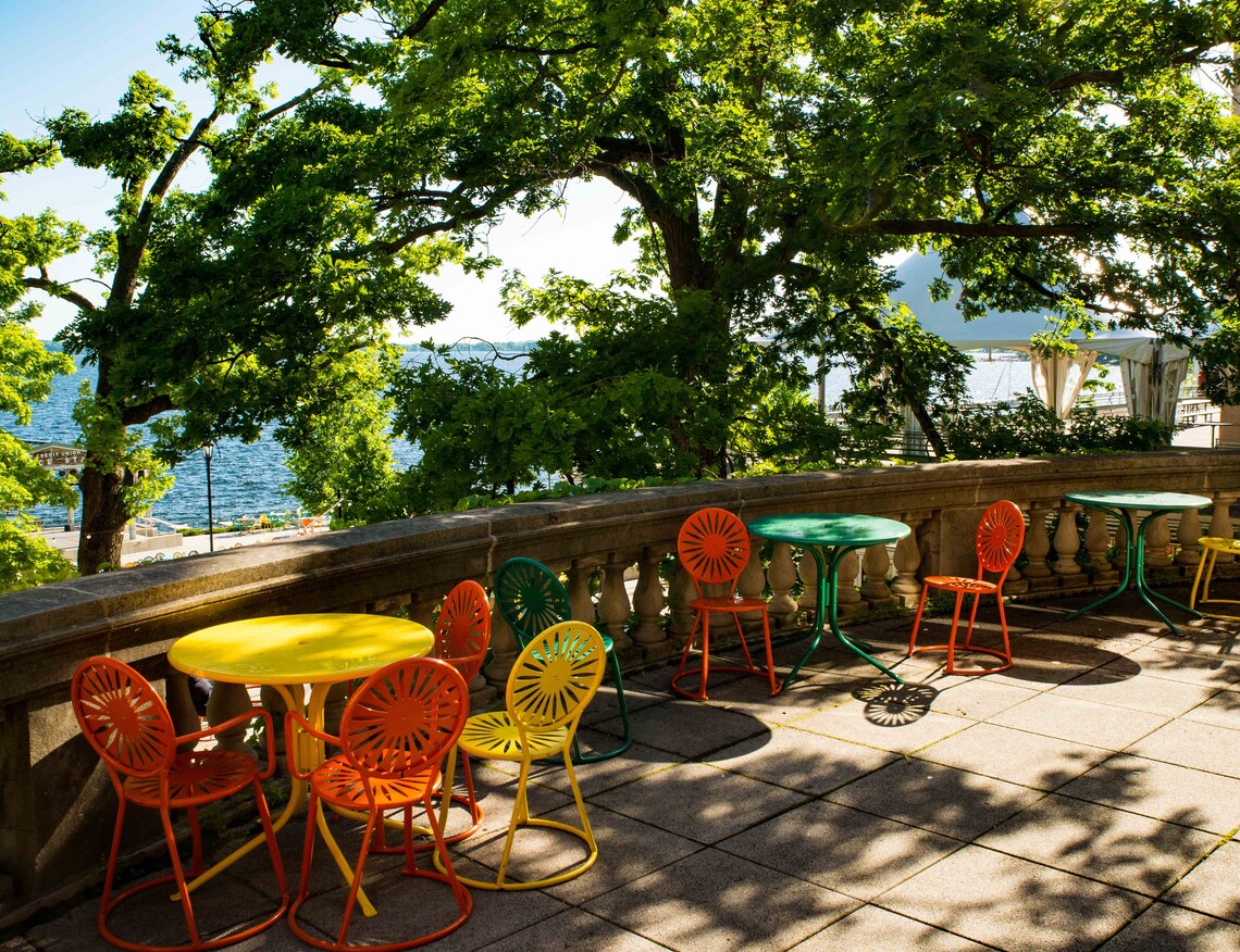 UW Madison Union Terrace Chairs on Balcony Etsy