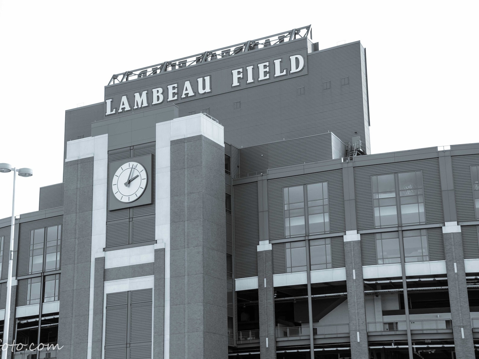 Lambeau Field Stadium in Black and White Etsy