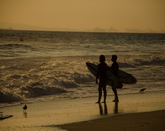 Huntington Beach surfing friends