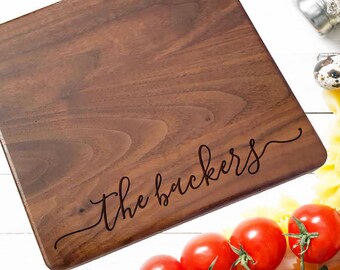 Cheese Board, Small Custom cutting board, Personalized cutting Board ,Wedding Monogram,  kitchen sign (158)