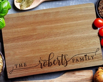 Newlywed Memento Cutting Board, Wooden Cutting Board, Engraved Cutting Board, Custom Cutting Board, Chopping Board, Chopping Block (204)