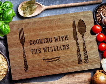 Personalized Cutting Board, Custom Engraved Board, custom cutting board, Housewarming Gift, Realtor Gift, Chopping Board, Cheese board (119)