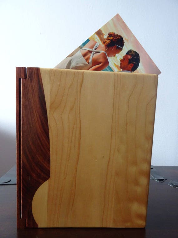 Couples First Christmas Personalized Maple Wood 4x6 Photo Album