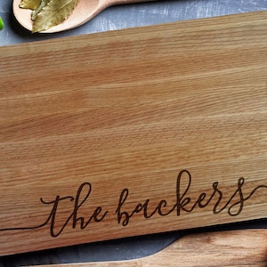 Custom Cutting Board, Home & Living, Personalized cutting Board,Wedding Monogram,  kitchen sign (158)