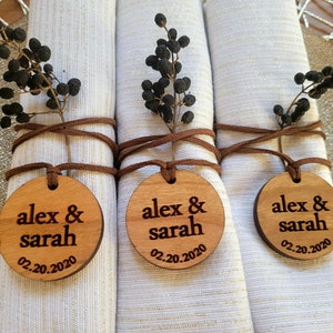 Wedding place cards, party tags,  wooden name tags, escort tags, /Dinner Party Place Card/Wedding Table Decor / Custom Napkin Holders- 54
