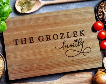 Custom Cutting Board, personalized cutting Board,Wedding Monogram,  kitchen sign (185)