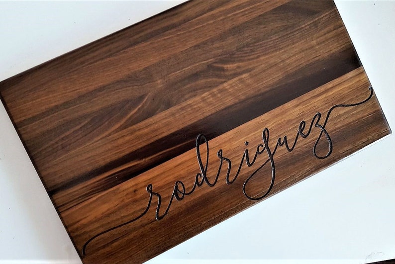 Custom Cutting Board, Home & Living, Personalized cutting Board,Wedding Monogram, kitchen sign 158 image 6