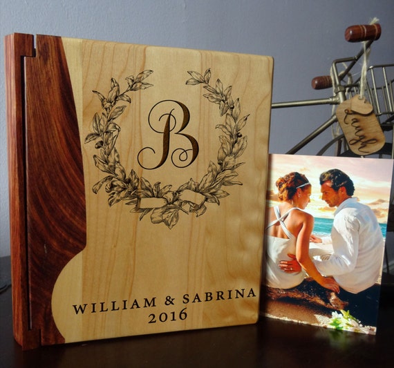 Personalized Photo Album, Custom Photo Album, Wood Photo Album, Wedding  Gift, Howsewarming Gift, Closing Gift, Christmas Gift 263 Design 