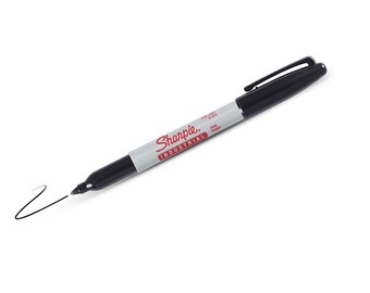 Industrielle Sharpie Marker - schwarz Fine Point - Metal Stamping Kontrast