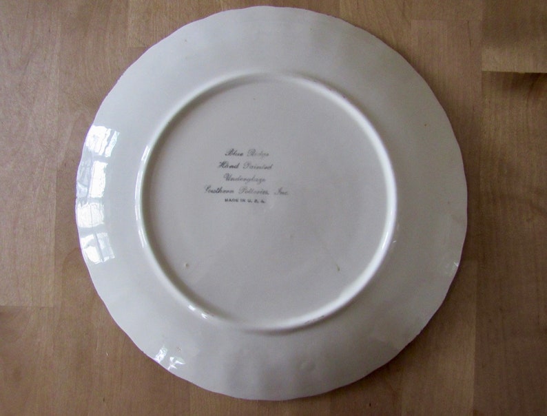 vintage Blue Ridge Potteries Cherry Coke luncheon plate