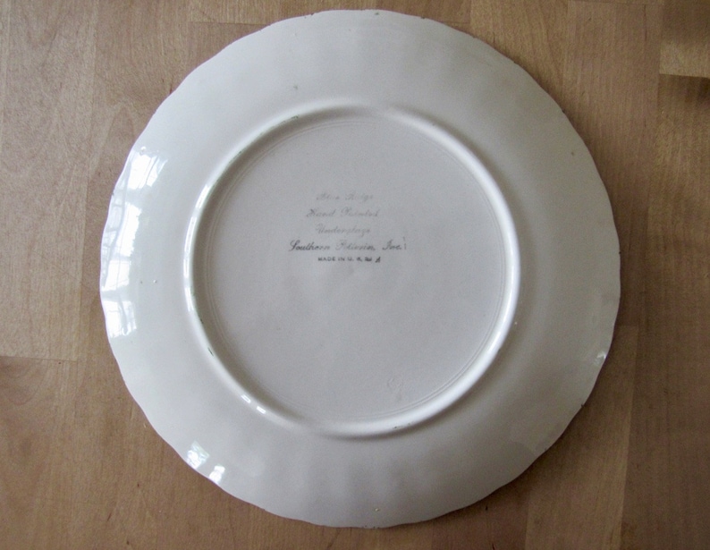 vintage Blue Ridge Potteries Cherry Coke luncheon plate
