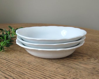 three small antique ironstone bowls Alfred Meakin England