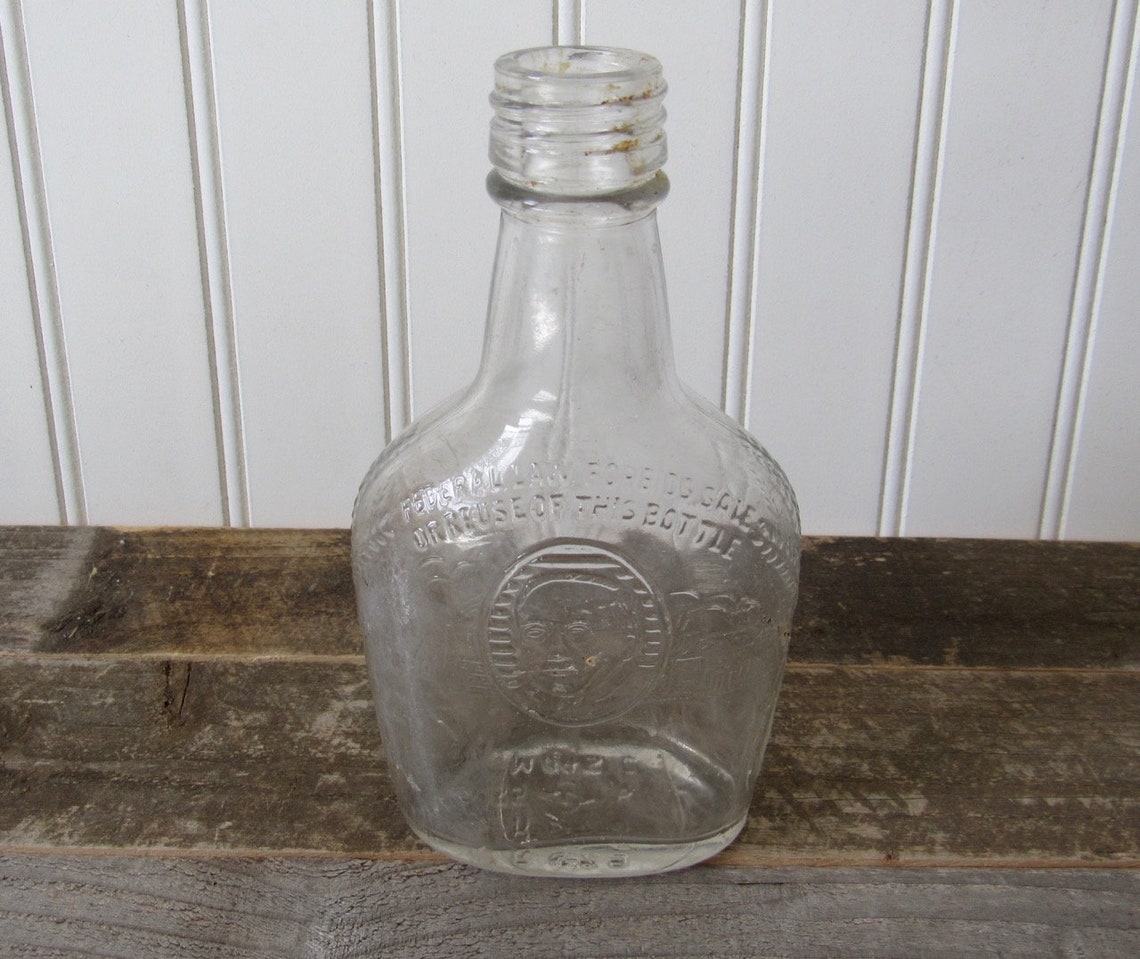 Vintage Whiskey Bottle Harry William Wilken | Etsy