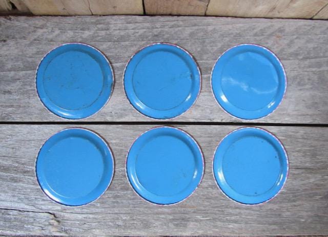 茶托　年代物　骨董品 Vintage Toy Tea Set Ohio Art 23 Piece Tin Lithograph - Etsy