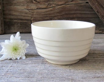 small vintage pottery bowl beehive