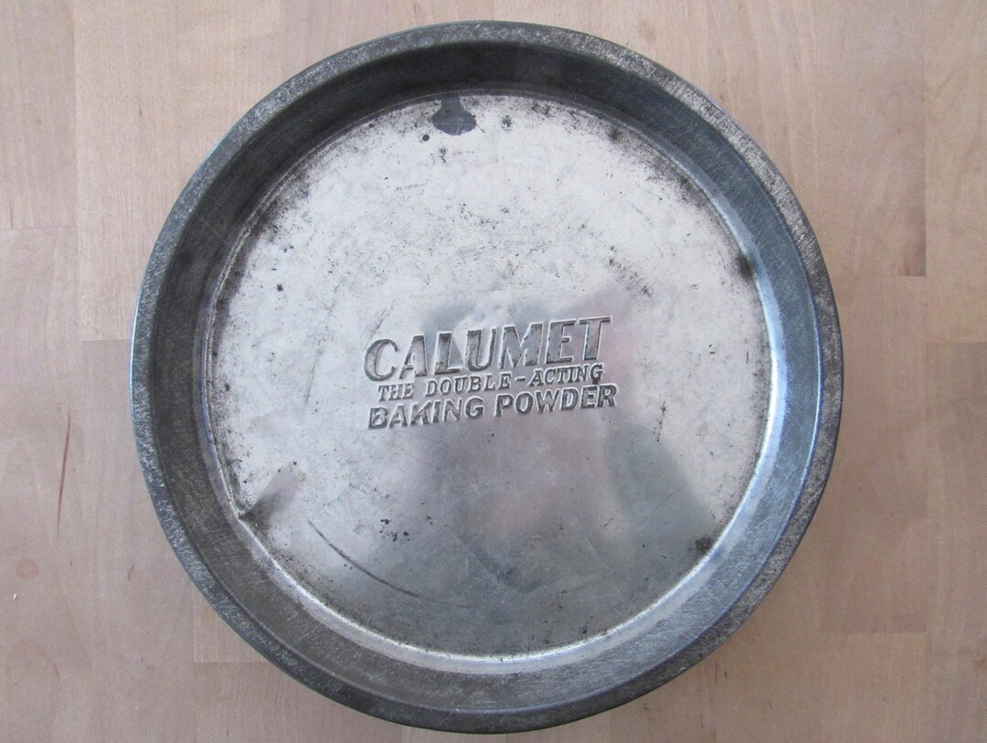 Vintage Calumet Baking Powder Metal Cake Pan Etsy