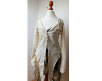 jacket bohemain, cardigan hippie boho XS S M L