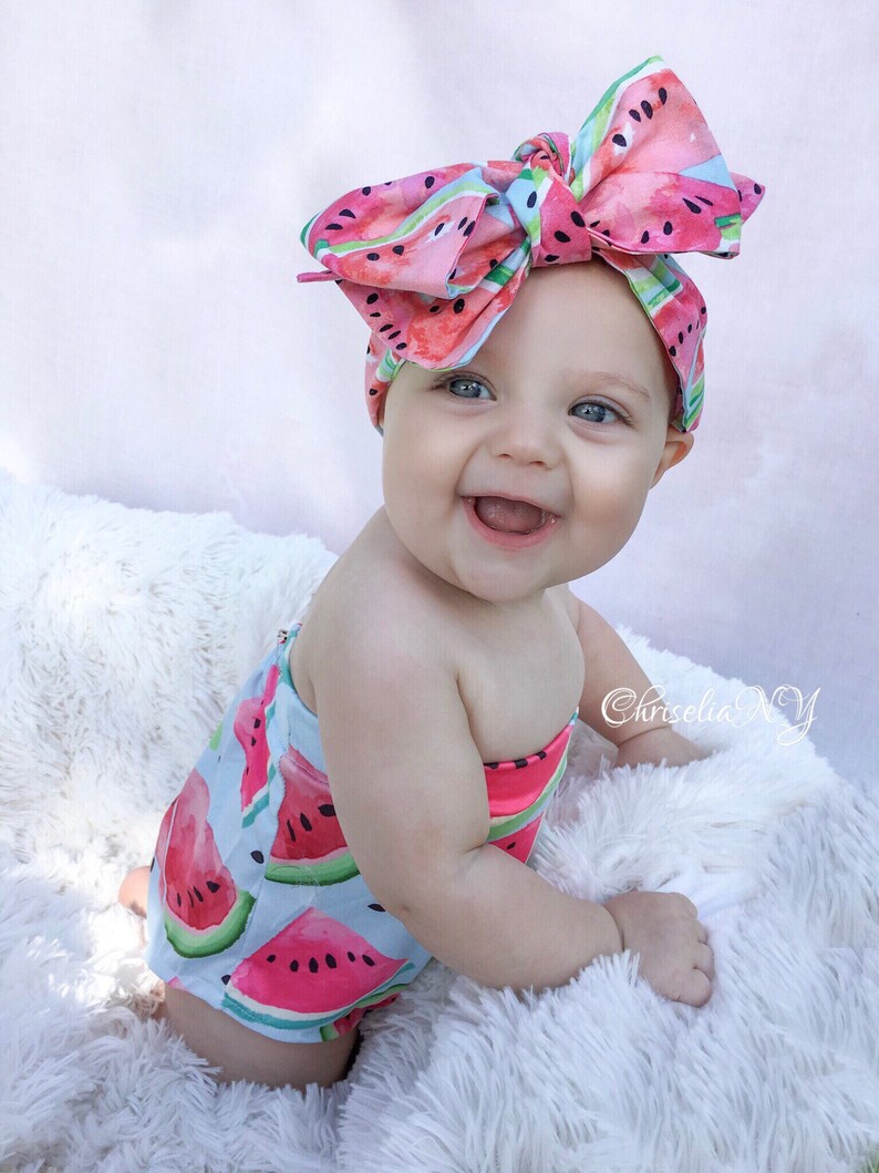 WATERMELLON head wrap fabric head wrap baby headwrap Etsy