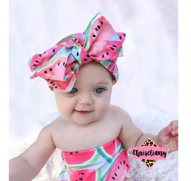 WATERMELLON head wrap fabric head wrap baby headwrap Etsy