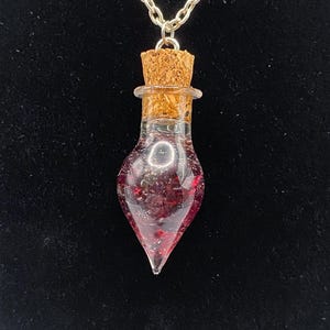 Garnet Bottle Necklace