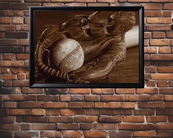 2 Photos, Sports in the Summer, Baseball, America&#39;s Sport, Sports, Baseball & Bat, Baseball glove, Man Cave Photos, Boy&#39;s Room, Den