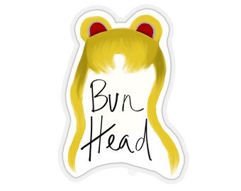 Sailor Moon Bun Head Sticker