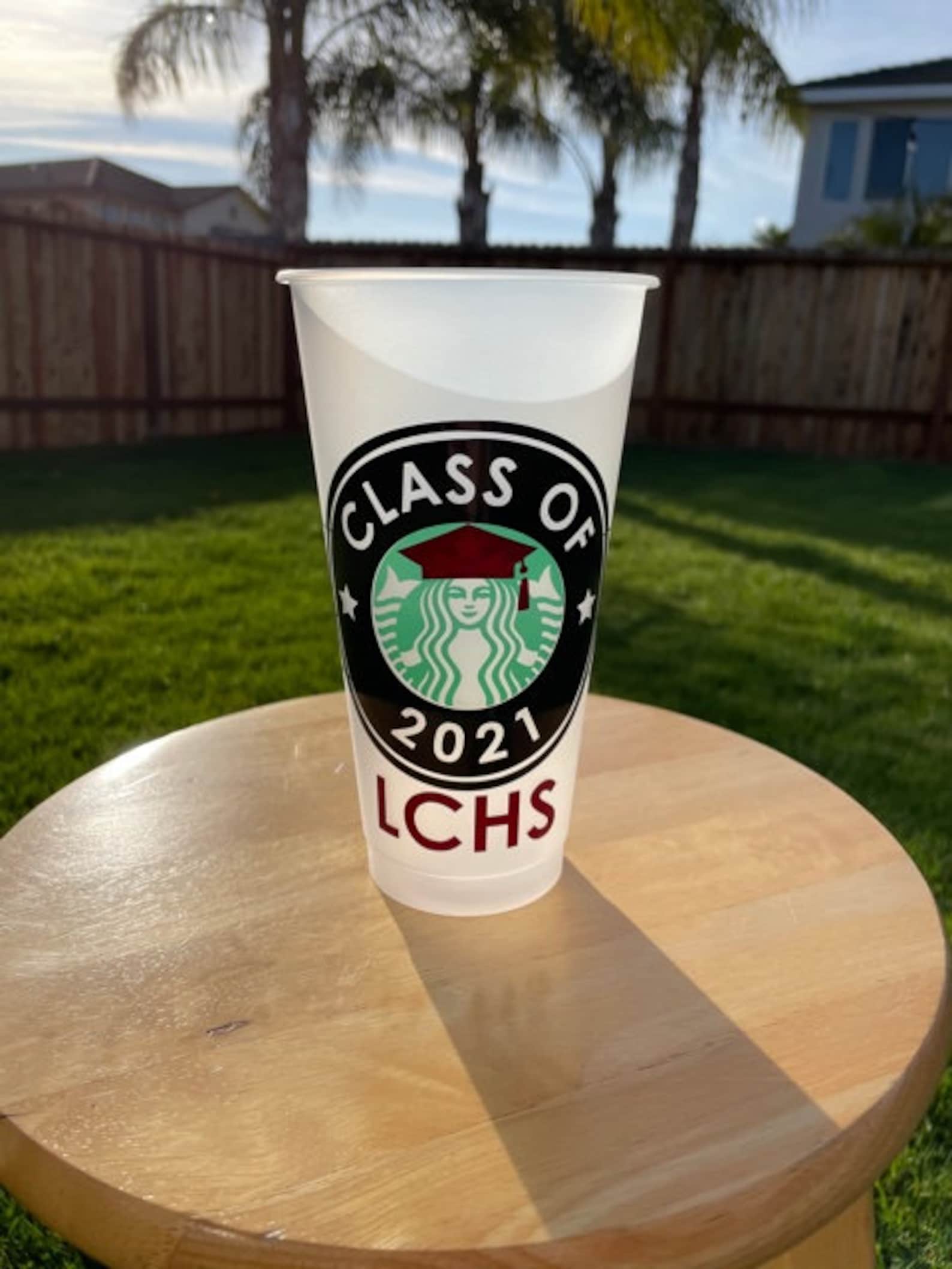 Class of 2022 2023 2024 Starbucks Reusable Cups Graduation Etsy