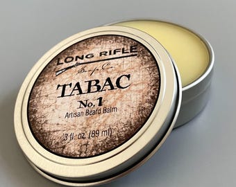 Tabac No. 01 Beard Balm - all natural, bay rum, tobacco and leather scent