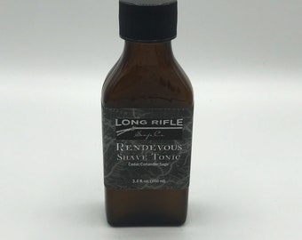 Rendezvous Black Label Shave Tonic - cedar, coriander, and sage scented aftershave