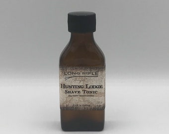 Hunting Lodge Shave Tonic | Aftershave Splash with Bay Rum, Leather, and Tobacco Fragrance