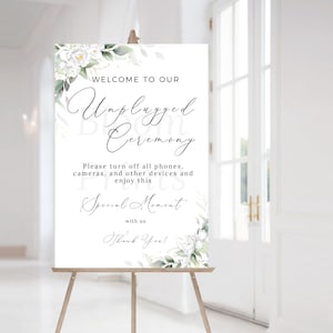 Minimalist Pick a Seat Sign Template | Unplugged Ceremony Sign | Printable Download | Modern Wedding Unplugged Sign | Simple Wedding Sign