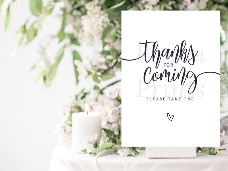 Cartello Metallico Vintage “Thank You For Coming Please Take One” – 20x30 Cm, Per Matrimoni, Bar, Casa E Ufficio - 2