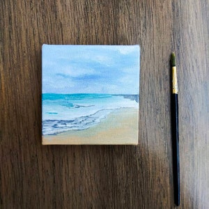 Mini Canvas Painting Landscape Painting Original Acrylic Painting