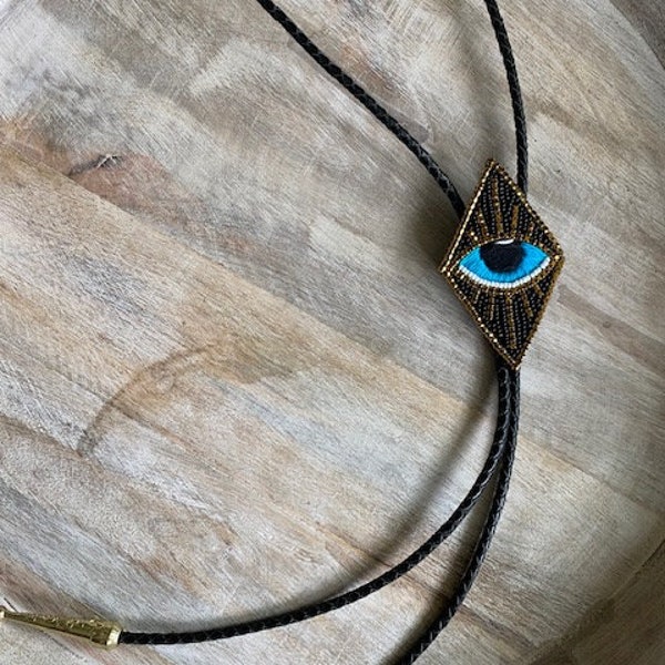 evil eye bolo tie