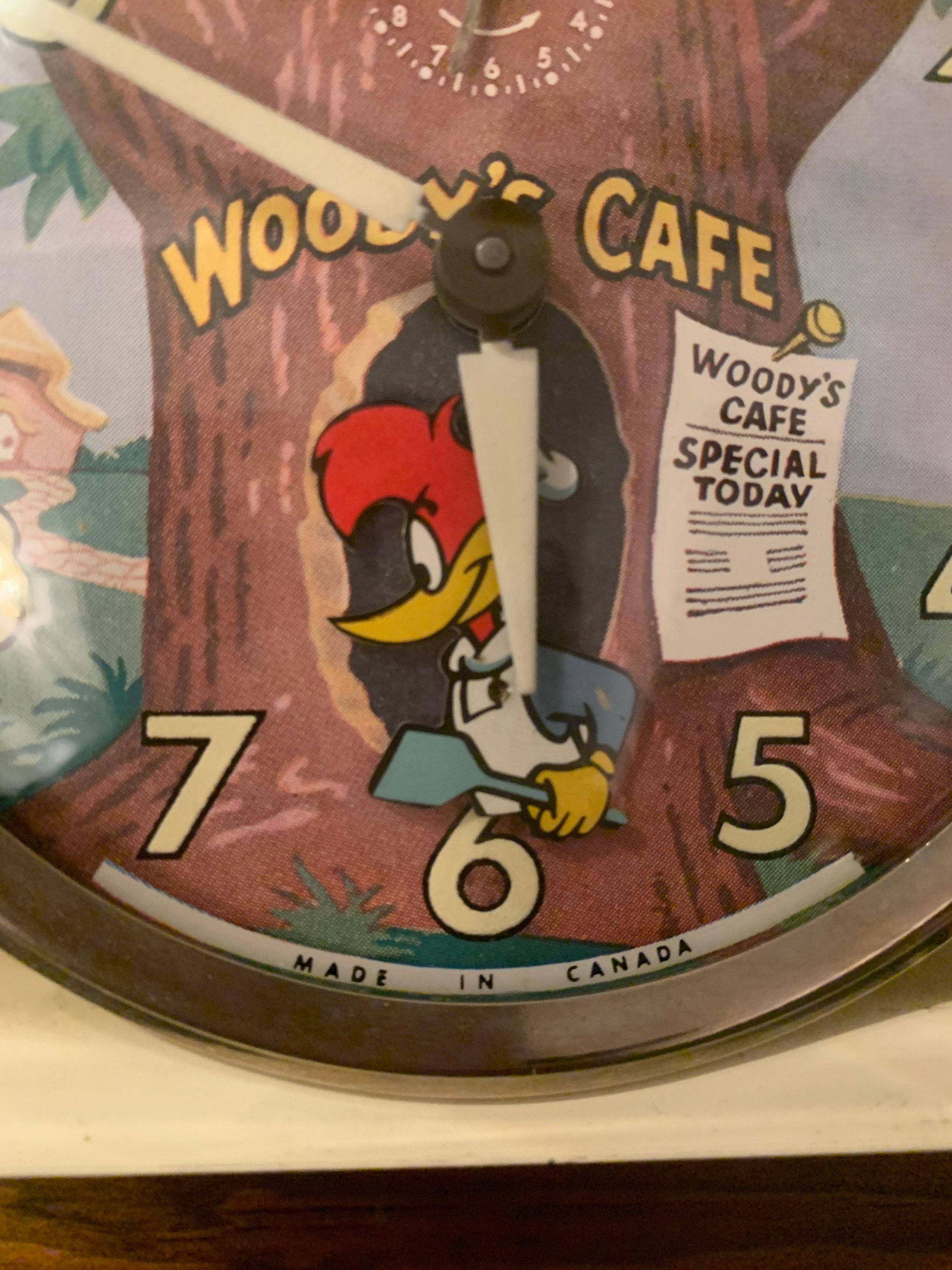 Antique Alarm Clock Very Rare Woody Woodpecker Animated Alarm Etsy
